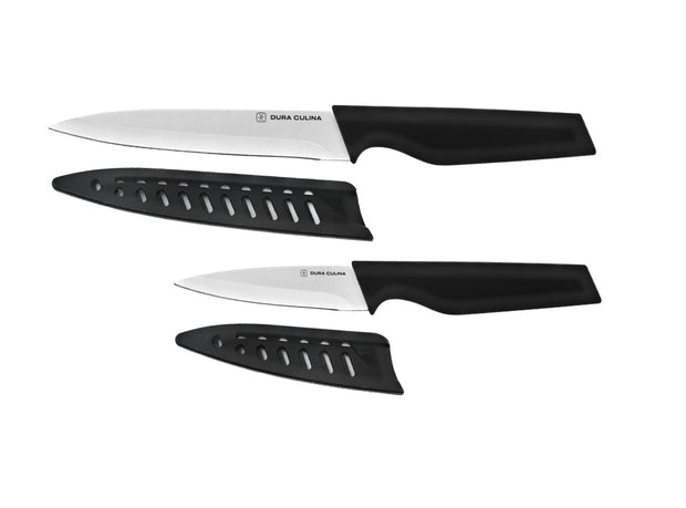 2-Piece Utility Knife Set - High Carbon Stainless Steel Blades with Handles