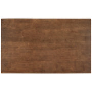 Solid Wood Rustic 45" Stationary Kitchen Island, Rubber Wood Butcher Block Dining Table Prep Table With 2 Open Shelves F