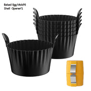 Silicone Air Fryer Egg Mold Reusable Nonstick Silicone Egg Liners Poached Egg Cups for Microwave Stovetop Egg Cooking