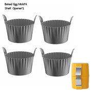 Silicone Air Fryer Egg Mold Reusable Nonstick Silicone Egg Liners Poached Egg Cups for Microwave Stovetop Egg Cooking