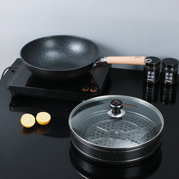 3 Pieces Cookware Pans and Pot, Nonstick Pots and Pans Set, Non Stick Cookware Kitchen Cooking Set