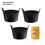 Silicone Air Fryer Egg Mold Reusable Nonstick Silicone Egg Liners Poached Egg Cups for Microwave Stovetop Egg Cooking