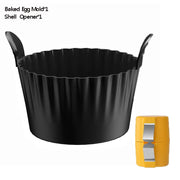 Silicone Air Fryer Egg Mold Reusable Nonstick Silicone Egg Liners Poached Egg Cups for Microwave Stovetop Egg Cooking