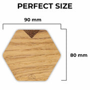 PERSONALIZED Wooden Coasters - Oak / Set of 4 Coasters