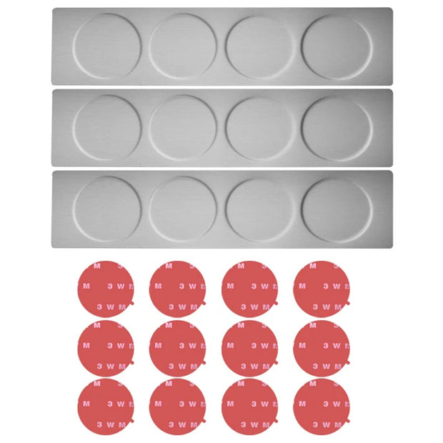 Magnetic Spice Jars With Wall Mounted Rack Stainless Steel Spice Containers