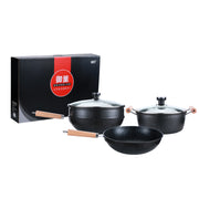 3 Pieces Cookware Pans and Pot, Nonstick Pots and Pans Set, Non Stick Cookware Kitchen Cooking Set