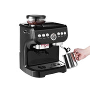 Manual 15 Bar Semi Automatic Expresso Coffee Machine Cappuccino Espresso Coffee Maker With Grinder