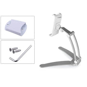 XMXCZKJ Kitchen Tablet Stand Wall Desk Tablet Mount Stand Fit for 5-7.8 Inch Width Tablet  Metal Bracket Smartphones Holders