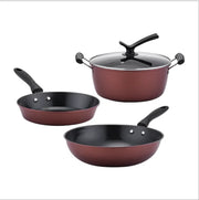 Non-Stick Metal Hand Pan and Cooking Pans Set Kitchen Pot Gift Sets for Fry and Cookware