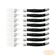 4/6/8/10pcs Laguiole Black Steak Knife Forks Stainless Steel Dinner Knives Table Fork Black Cutlery Restaurant Kitchen Tableware