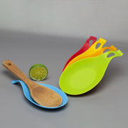 Food Grade  Silicone Spoon  Mat Silicone Heat Resistant Placemat Tray Spoon Pad Drink Glass Coaster Hot Sale Kitchen Tool 5z