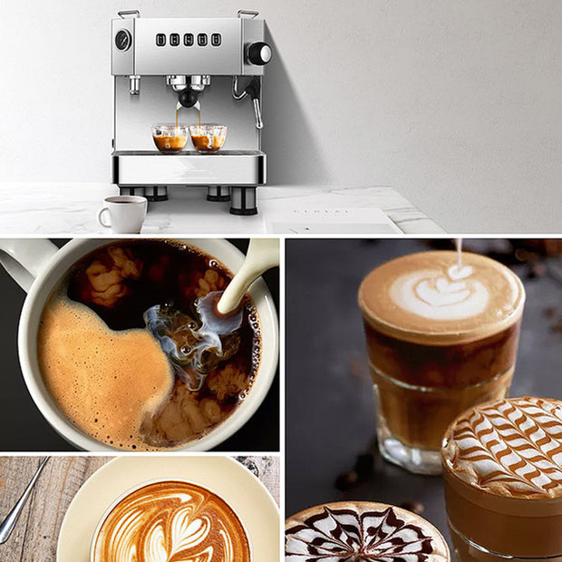 Classic Italian Semi Auto Cafetera Milk Filter Making Expresso Spresso Manual Filter Maker Espresso Coffee Machine Electric 15