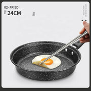 3 Pieces Cookware Pans and Pot, Nonstick Pots and Pans Set, Non Stick Stone Cookware Kitchen Cooking Set
