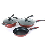 5pcs Cookware Deep Frying Pan Skillet Non Stick Saucepan Nonstick Pots and Pans Set