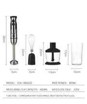 4 in 1 Handheld Blender, Electric Multifunctional Stick Blender, Silver Colored 304 Stainless Steel Blade