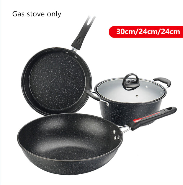 Wok Skillet Stock Pot Sauce Pan Deep Frying Casserole Pan Cookware Pots and Pans Set