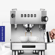 Classic Italian Semi Auto Cafetera Milk Filter Making Expresso Spresso Manual Filter Maker Espresso Coffee Machine Electric 15