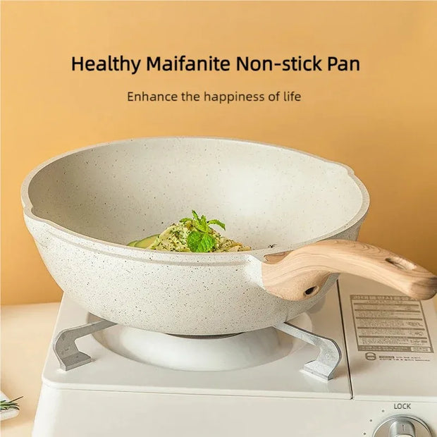 High Quality Granite Cookware Set Marble Aluminum Cooking Pots and Pans Set Kitchen Non Stick Cookware Set