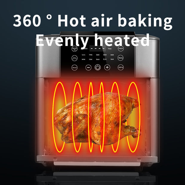 Large Capacity 12L Digital Air Fryer Oven for Family & Party Cooking