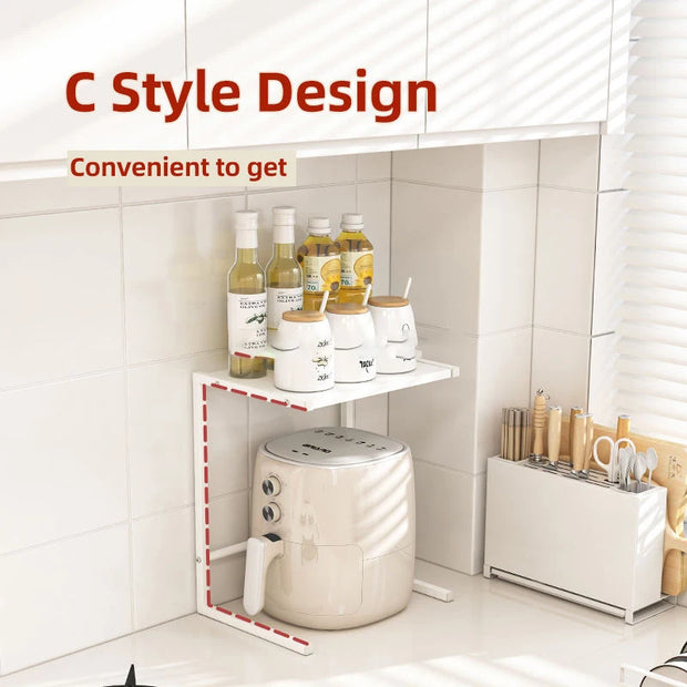 Coffee Maker Machine Rack Small Household Appliances Storage Holder Air Fryer Organizer Kitchen Storage