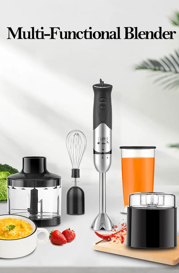 Portable 6 in 1 Electrical Immersion Mixer Machine Hand Blender Stick Hand Blender