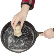 Palm Pot Brush-Bamboo Mini Dishwashing Brush, Natural Scrub Brush, Used to Clean Pots and Pans