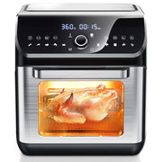 Hot Air Fryer 1700W Digital LCD Touch Control Air Fryer Big Capacity 12L 15L Oil Free Air Fryer Oven