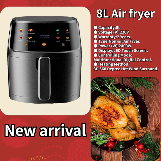 Sliver Crest Digital Air Fryer 8L