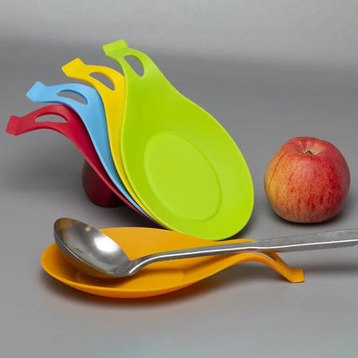 Food Grade  Silicone Spoon  Mat Silicone Heat Resistant Placemat Tray Spoon Pad Drink Glass Coaster Hot Sale Kitchen Tool 5z