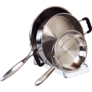 High Quality Metal Kitchen Countertop Organizer Pans Lid Storage Rack  Pan Pot Lid Holder and Organiser