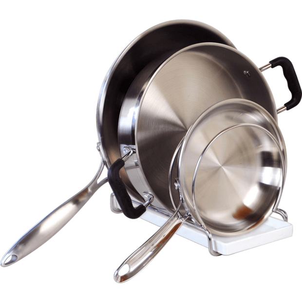 High Quality Metal Kitchen Countertop Organizer Pans Lid Storage Rack  Pan Pot Lid Holder and Organiser