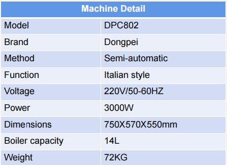 New Design Professional Double Head Commercial Expresso Coffee Machine