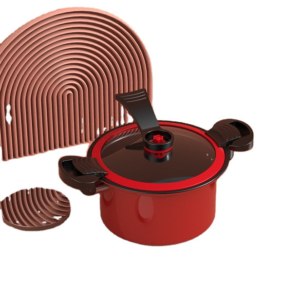 Micro Piezoelectric Die Casting Kitchen Cookware Set Iron Granite Pan for Stewing Frying and Soup Pots Durable Metal Material