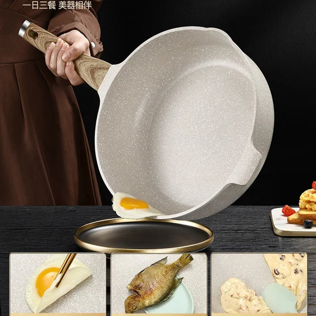 Nordic Style Green Healthy Nano Non-Stick Ceramic Coating Nonstick Cookware Cooking Soup & Stock Pots and Pans Set