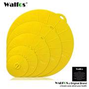 WALFOS Set of 5 Silicone Microwave  Bowl Cover Cooking Pot Pan Lid Cover-Silicone Food Wrap Cooking Tools Kitchen Utensil