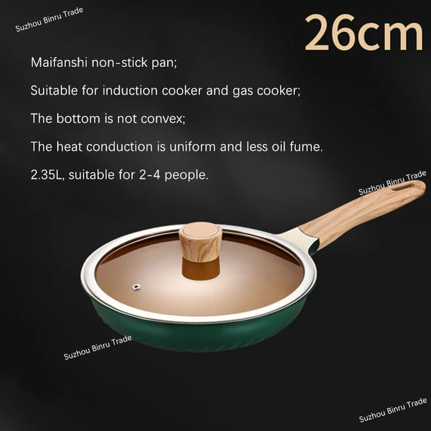 Nordic Style Green Healthy Nano Non-Stick Ceramic Coating Nonstick Cookware Cooking Soup & Stock Pots and Pans Set