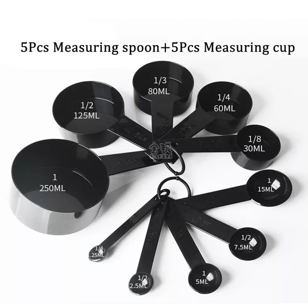 5/10pcs Kitchen Measuring Spoons Teaspoon Coffee Sugar Scoop Cake Baking Flour Measuring Cups Kitchen Cooking Tools ZXH