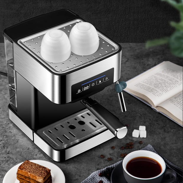 High Quality Programmable  Espresso Machine Commercial Cafe Expreso Coffee Maker Automatic Garland Steam