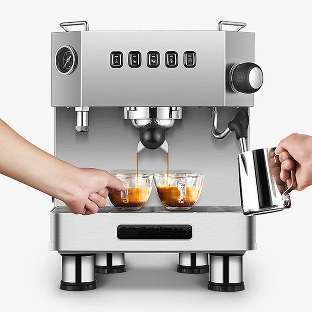 Classic Italian Semi Auto Cafetera Milk Filter Making Expresso Spresso Manual Filter Maker Espresso Coffee Machine Electric 15
