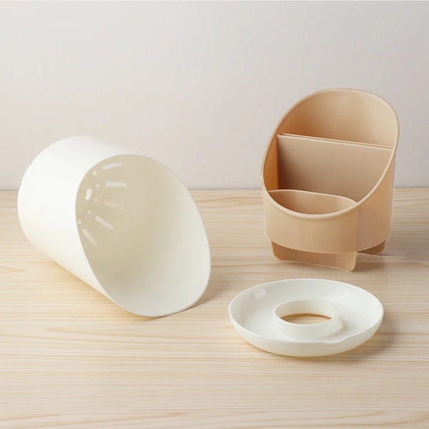 Cutlery Storage Holder Kitchen Tool Plastic Drainer Drain Containers Drying Rack Tableware Table Knife Spoon Fork Container