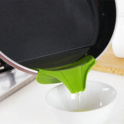 WALFOS Silicone Soup Funnel Kitchen Gadget, Anti-Spill Edge Water Deflector Cookware Tool