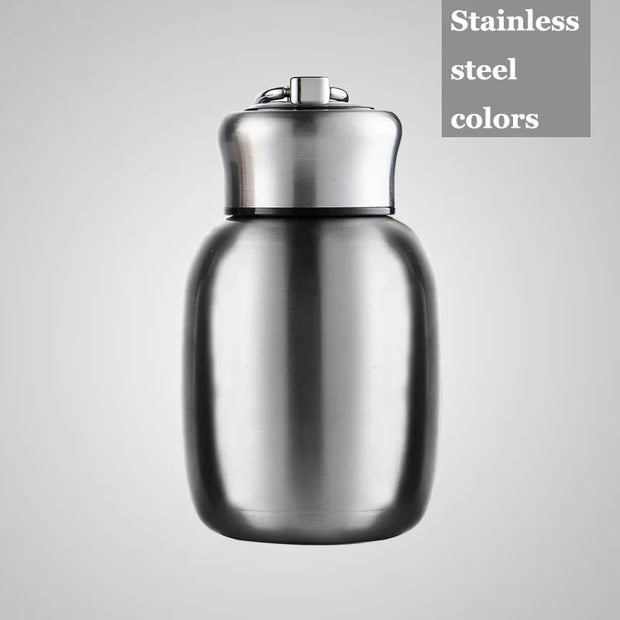 HOT SALE!! 200ml/280ml Mini Cute Coffee Vacuum Flasks Thermos Stainless Steel Travel Drink Water Bottle Thermoses Cups and Mugs