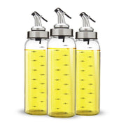 Kitchen Olive Oil Dispenser Cooking Oil Sprayer Glass Vinegar Cruet 6oz 10oz 17oz Olive Bottle Vinegar Dispenser Oil Container