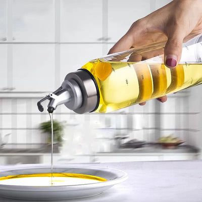 Kitchen Olive Oil Dispenser Cooking Oil Sprayer Glass Vinegar Cruet 6oz 10oz 17oz Olive Bottle Vinegar Dispenser Oil Container