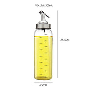 Kitchen Olive Oil Dispenser Cooking Oil Sprayer Glass Vinegar Cruet 6oz 10oz 17oz Olive Bottle Vinegar Dispenser Oil Container