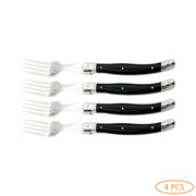 4/6/8/10pcs Laguiole Black Steak Knife Forks Stainless Steel Dinner Knives Table Fork Black Cutlery Restaurant Kitchen Tableware