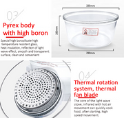 Multifunction Air Fryer 12L Hot Air Furnace Home Kitchen Appliance 220V Barbecue No Smoke Electric Fryer Oven Lightwave Oven