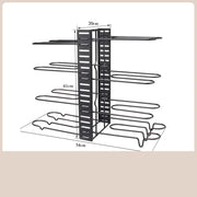 Kitchen Counter Pot Rack Organizer 8 Tiers Pots and Pans Organizer Adjustable Pot and Pan Organizer Rack