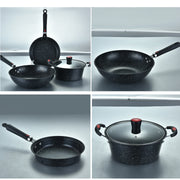 Wok Skillet Stock Pot Sauce Pan Deep Frying Casserole Pan Cookware Pots and Pans Set