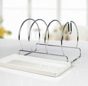 High Quality Metal Kitchen Countertop Organizer Pans Lid Storage Rack  Pan Pot Lid Holder and Organiser